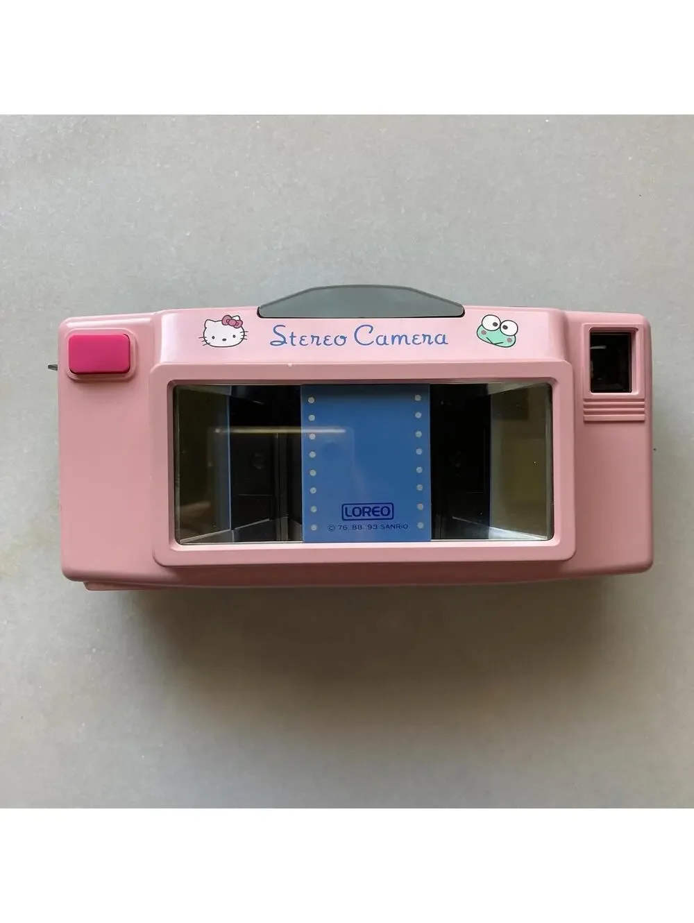 Japanese Sanrio Hello Kitty Keroppi Pink Stereo Film Camera Novelty Gift